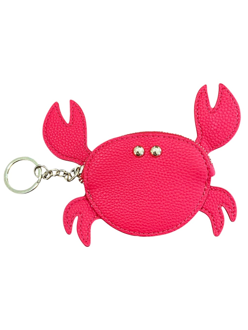 Nanette Lepore Leather Crab Coin Purse Keychain New England Nantucket Coastal